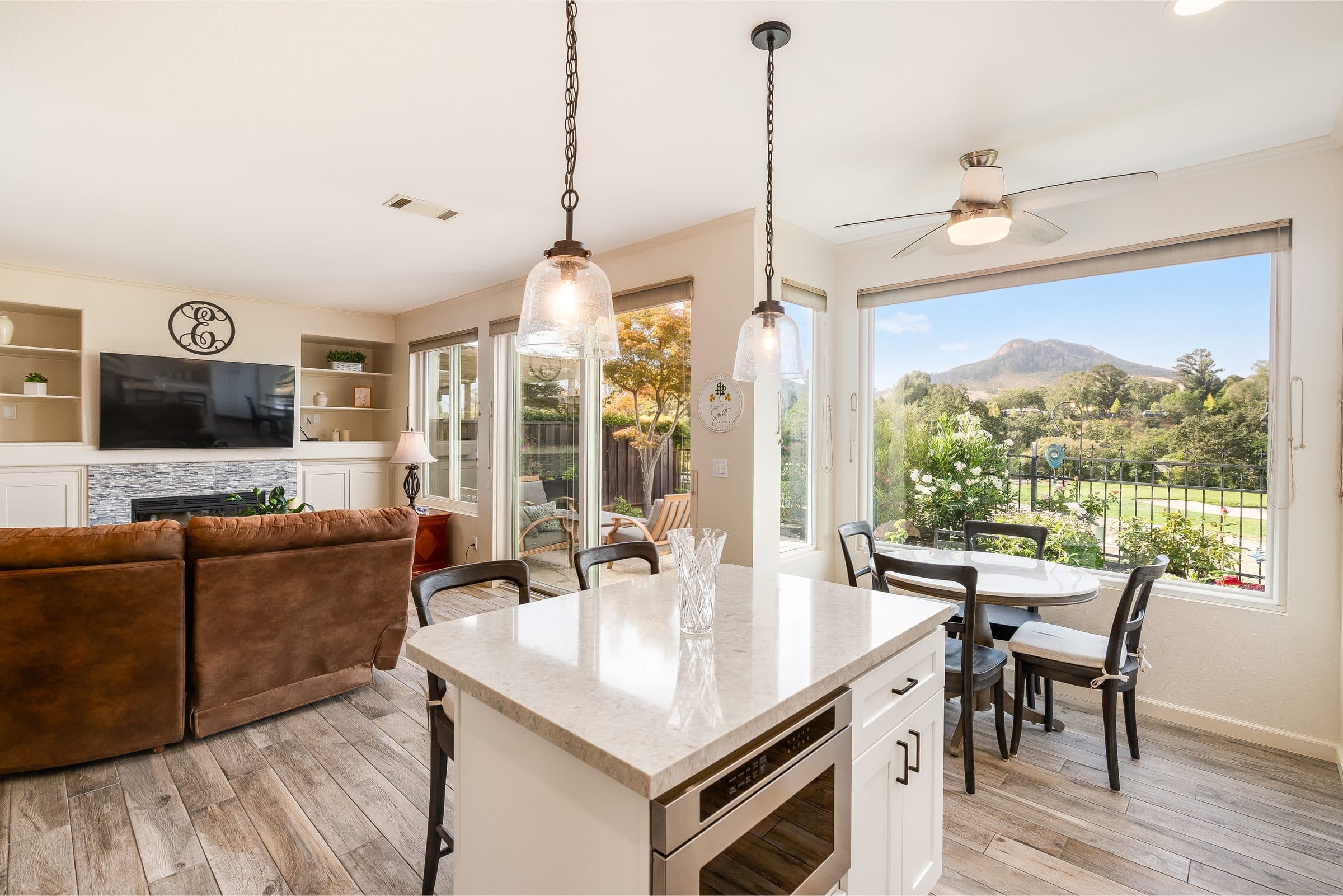 1049 Feather Circle. The kitchen opening to the family room.