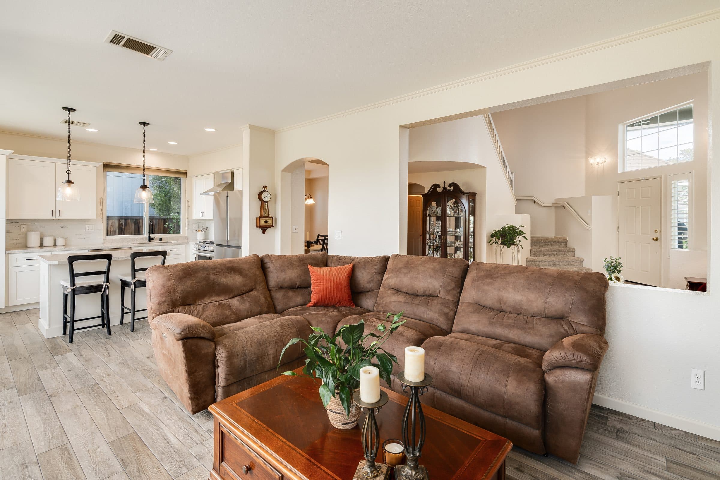 1049 Feather Circle. The family room looking through to the kitchen.